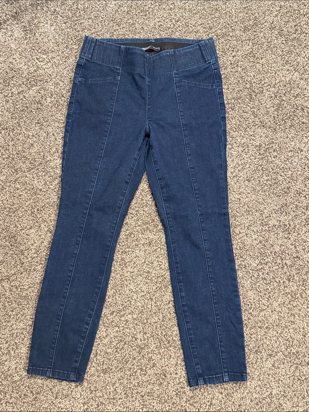 Simply Vera Vera Wang Dark Blue Stretch Denim Jeggings - Picture 3 of 5